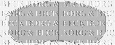 BORG & BECK bbp1741 -  Комплект тормозных колодок, дисковый тормоз